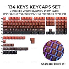 XVX Phantom Gradient PBT Keycaps Double Shot OEM 136 Keys Shine Through picture