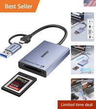 Durable CFexpress Type B Card Reader - 10Gbps Transfer, USB-C & USB-A Compatible picture