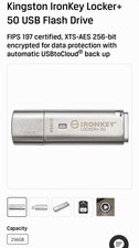 Kingston IronKey Locker+ 50 USB Flash Drive 256GB picture