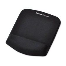 Fellowes Wrist Support PlushTouch Mouse Pad Quality Non Skid Backing Black picture
