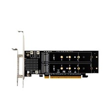 GLOTRENDS Quad M.2 PCIe NVMe Adapter Without PCIe Splitter Function (PCIe Bif... picture