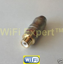 RCA Jack Audio Cable Female Connector Gold Snake up to 1/4 inch thick in diametr picture