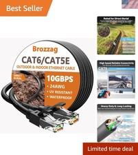 10Gbps Cat6/Cat5E Ethernet Cable - 50ft Durable, Direct Burial, Snagless RJ45 picture