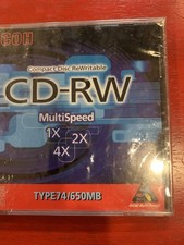 Ricoh CD-RW 650MB 74min Rewritable Disc 1x 2x 4x MultiSpeed New Sealed picture
