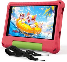 Callsky Kids Tablet 8“ Android 15 Tablet for Kids 12GB+64GB HD Display - Red picture