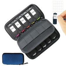 JBOS USB Flash Drive Case 10-Slot Neoprene Organizer with Labels Black picture