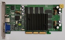MSI MS-8838 AGP Graphics Card (GeForce3 Ti200, 64MB, 2001, TV out, Medion, retro) picture