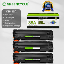 GREENCYCLE 3 Pack 35A CB435A Toner Cartridge for HP P1005 P1006 P1008 P1009 picture