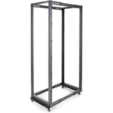 StarTech 4-Post 42U Mobile Open Frame Server Rack, 19