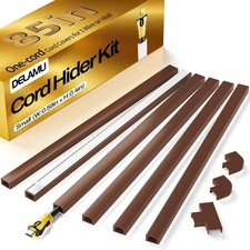 Cord Hider Kit - 85in Self-Adhesive Cable Covers for Wall, Paintable Wire Manage picture