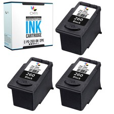 3-Pack Replacement PG-260 Ink Cartridge for Canon PIXMA TR7020 TR7020a TR7022a picture