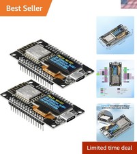 2Pcs Development Board with 0.96-Inch OLED Color Display, Type-C to Serial Po... picture