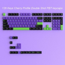 114-Key Dark Blue PBT Keycaps Cherry Profile Double Shot for MX Mechanical picture