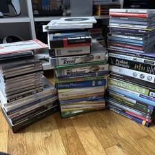 Lot Of 60+ Computer PC Software Windows Adobe Mac Paint Studio TurboTax Office picture