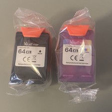 ValveToner 64XL Black & Color Ink Cartridge Combo New Sealed Exp. 04-28-2029 picture