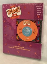 Vtg 1997 DIME DOS software teach Spanish language prog CD-ROM B Units 5-8 NEW picture