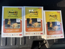 Lot Of 6 Post-it Picture Paper 65 Sheets Per Pack Brand New Sealed picture
