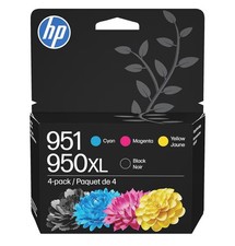 READ New Genuine Factory Sealed HP 950XL Black 951 Magenta And Yellow Colors. picture
