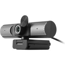  HD 1080P Webcam, USB-C/USB-A, w/Built-in Speakers & Mic,Black,AWCS06F  picture