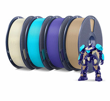SUNLU PETG Filament 1.75mm,4kg,Bone White+Lavender Purple+Cyan+Oak picture