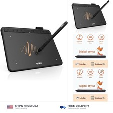 UGEE S640 Graphics Drawing Tablet, Digital Draw Art Pad with Pen Battery-Free... picture