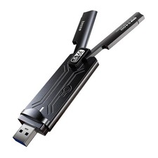 Biaze Wireless WiFi 6E Adapter 5400Mbps USB 3.0 - Dual Band Gaming Black picture