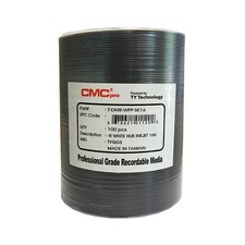 100-Pak CMC PRO (TY Technology) White Inkjet Printable 16X DVD-R picture