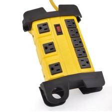8 Outlet Metal Power Strip Surge Protector 3ft 15A 125V 300J picture