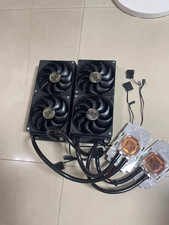 Tesla V100 SXM2 Dual GPU Water Cooling Kit 2x Aluminum Block 2x 240mm Radiator. picture