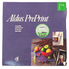 Vintage 1991 Aldus Preprint Version 1.5 Apple Macintosh Software, Sealed NOS picture