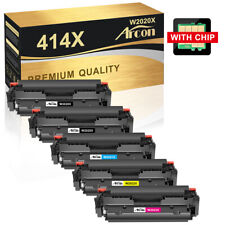 With/Chip W2020A Compatible With HP 414A Toner Color Laserjet Pro MFP M454dn LOT picture