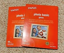 NEW  Sealed 100 Sheets Photo Basics Glossy Computer Printer Paper 8.5 X 11  picture