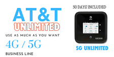 AT&T UNLIMITED Data Plan 5G & 4G LTE Wi-Fi 6 Hotspot Netgear Nighthawk M5 MR5100 picture