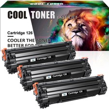3PK Black Toner Cartridges CRG-126 For Canon 126 Imageclass LBP6230dw LBP6230dn picture
