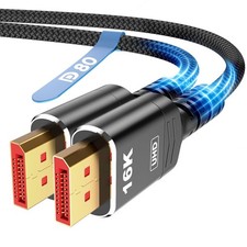 Highwings 80Gbps Displayport Cable 2.1 15FT, 16K@60Hz, 8K@120Hz, 4K@240Hz picture
