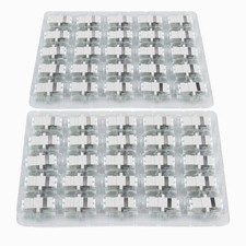 100 PCS LC To LC Duplex Multimode Fiber Optic Coupler Cable Connector Adapter picture
