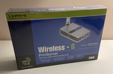 LINKSYS Wireless-G Print Server 2.4GHz 802.11g USB 2.0 / Model WPS54G NEW SEALED picture