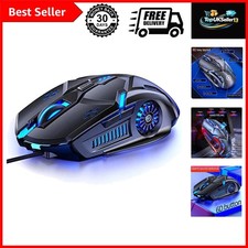 Gaming Mouse Wired,6 Buttons, 4 Adjustable DPI Up to 3200 DPI, 7 Circular & B... picture