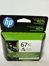 HP 67XL Tri-Color 3YM58AN Original OEM Ink High Yield New Sealed Expired picture