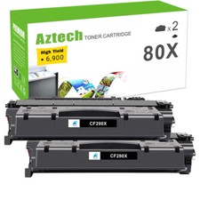 2PK Black CF280X 80X Toner Cartridge for HP LaserJet Pro 400 M401n Printer picture