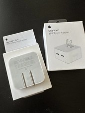 Apple 35W Dual USB-C Port Compact WallPower Adapter MHJ83LL/A NIB picture