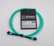 MPO UPC OM3 Fiber Cable 3M 12F Type B Female-Female 40G LSZH picture