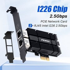 FENVI Intel I226 PCIe x1 2.5Gbps Dual Port RJ45 Ethernet Card Adapter Desktop PC picture