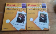 2 Unopened Boxes Kodak Premium Matte Greeting Cards. 20 Ea. Box, 40 Cards Total picture