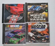 VTG PC Racing Game Lot x4 | Need 4 Speed II SE, NASCAR x2, Monster Truck Madness picture