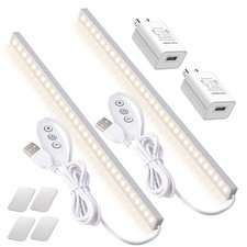 DWEPTU 2Pack LED Under Cabinet Lighting Dimmable 12 inch 2Pack, Pure White picture