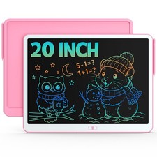 Inch Pink LCD Writing Tablet for Kids Reusable Drawing Doodle Board picture