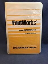 1985 FONTWORKS Vintage Apple Computer Program 5.25 Simonsen Print Font Works picture