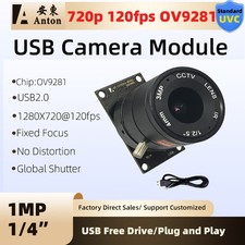 720P 220fps Global Shutter USB Camera Module OV9281 FF Fixed Focus No Distortion picture