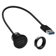 QIANRENON USB3.0 to USB C Embedded Mount Adapter Short Cable 5Gbps USB3.0 Mal... picture